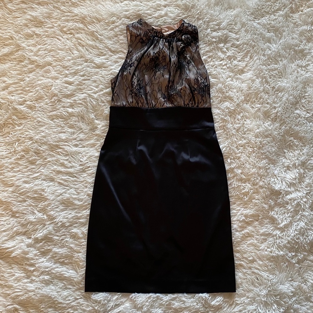 COPY - Allen B. Sexy Lace & Satin Dress